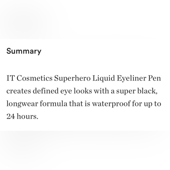It Cosmetics Superhero Liner in Super Black - Picture 7 of 11